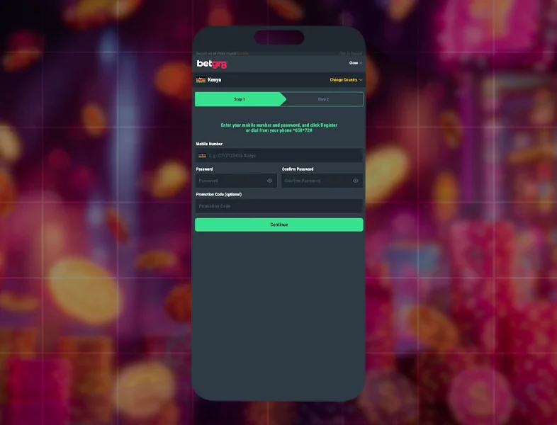 Enter personal data to create an account
