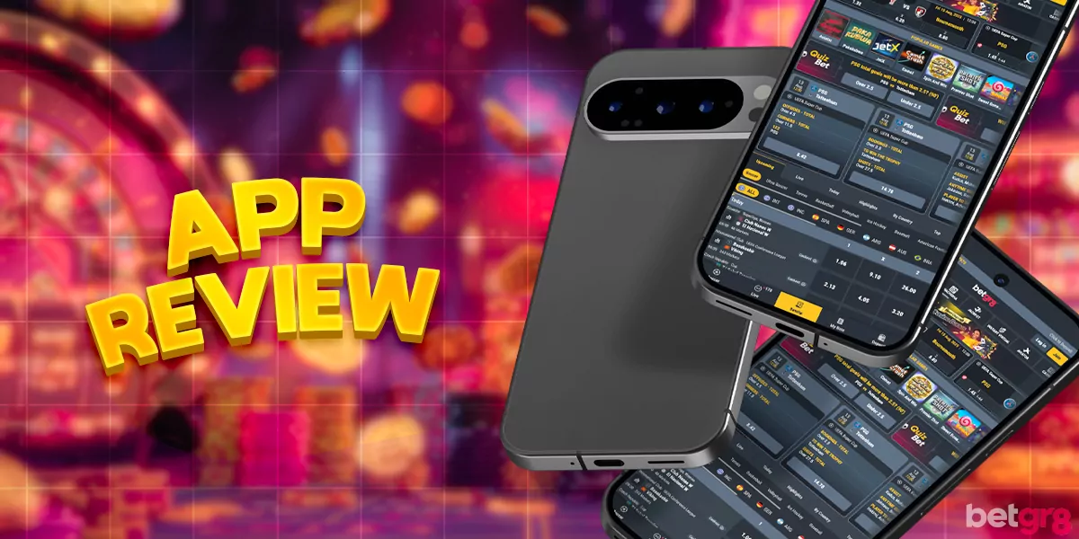 Overview of the Betgr8 mobile app