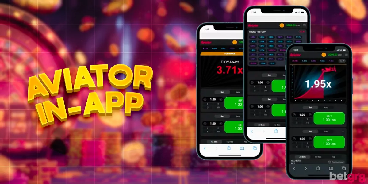Play Aviator in mobile application