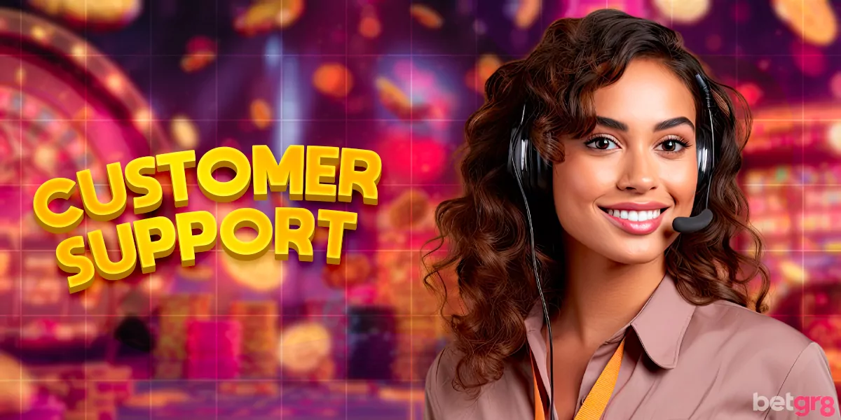 Online customer support for the website