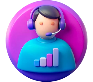 Customer support service logo